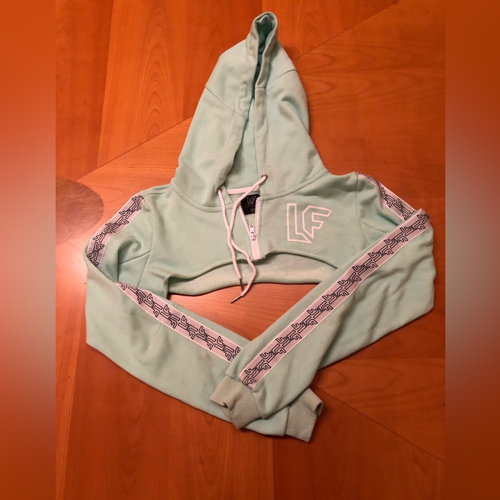 LF Super Crop Mint Hoodie